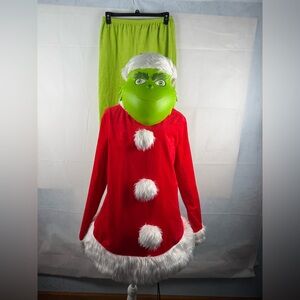 Dr Seuss The Grinch Costume Adult Standard Size 7 Piece Outfit Christmas Party